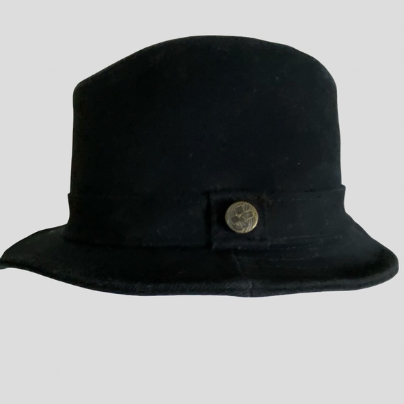 Quiksilver Mens Black Cotton Fedora Style Casual Camp Vacation Hat- Sz-L/XL - Picture 1 of 14